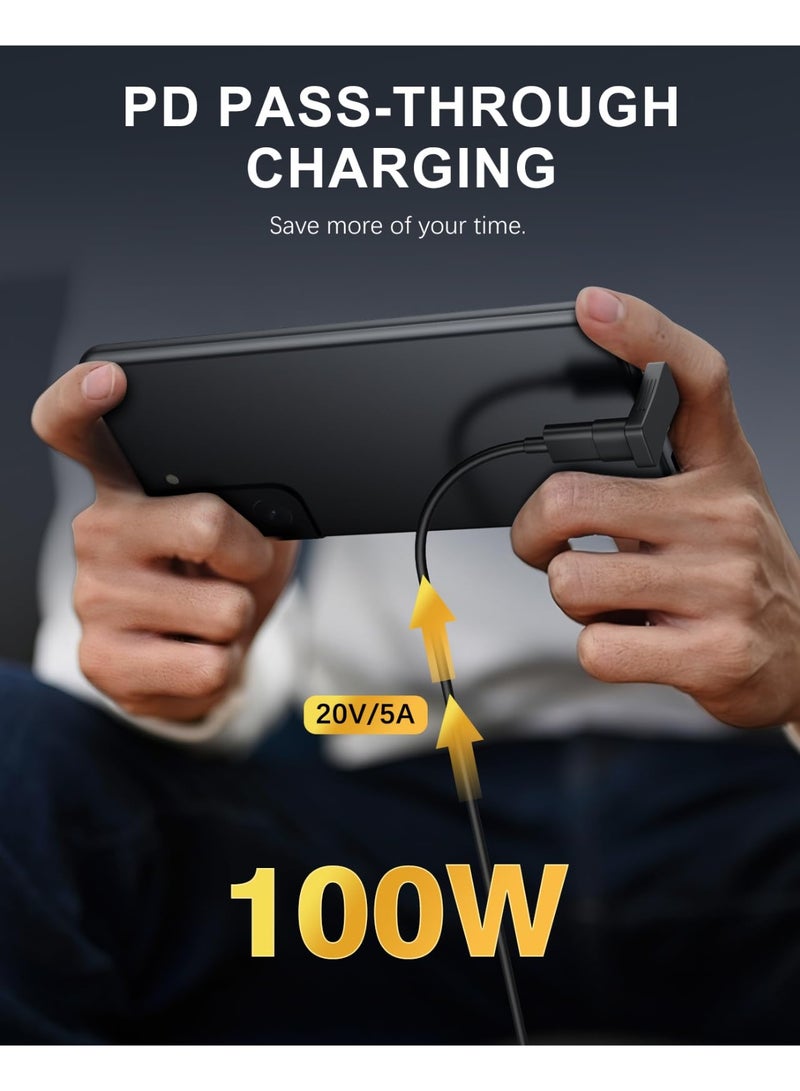 fantasize 180-Degree USB-C Adapter 2-Pack, U-Shape, PD 100W Fast Charging, 4K Video, Angled for Steam Deck, Switch, Laptop, Tablet, Phone - Image 4